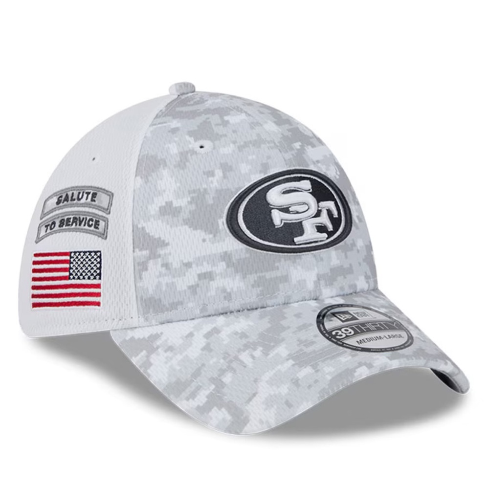 San Francisco 49ers salute to military hat